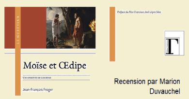 Recension Froger 2024: Moïse et Oedipe